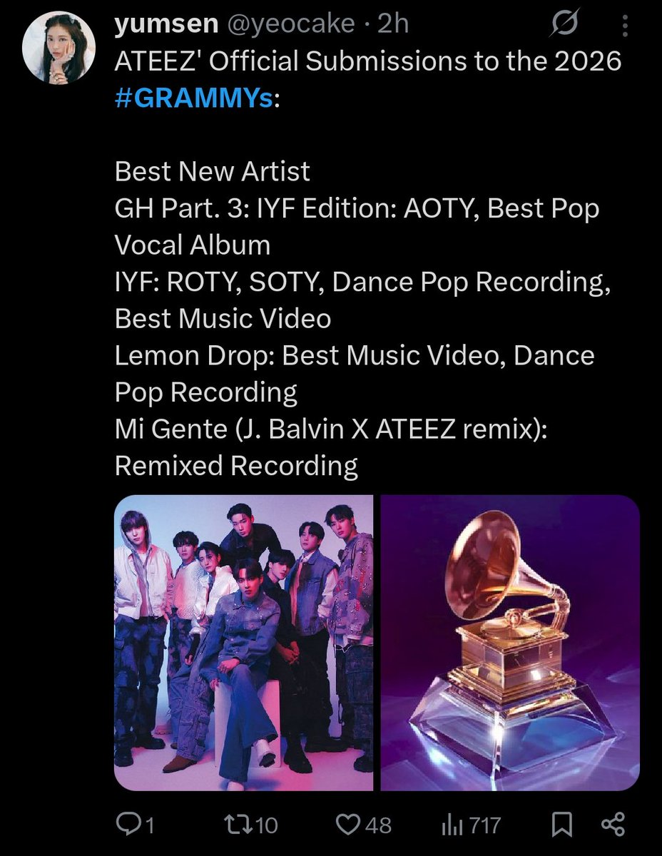 yeocake's tweet photo. ATINYS NEVER STOP MANIFESTING. https://t.co/Ljgnb8FUty