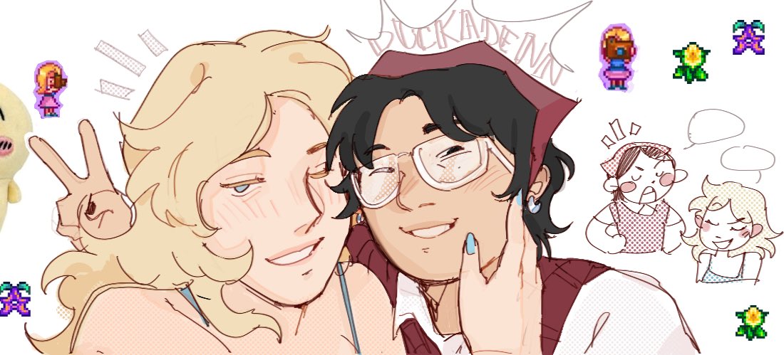 duckadenn's tweet image. ★  hai im denny!!! welcome to my art acc!!
★  some info: 
★  #Shutterspeed is my yumeship w my sona (DD, she/he) and Haley (Stardew Valley), i post them a lot and whatever else i like:-]!!! 
★ feel free to mute the selfship tag, and enjoy your stay :-D ⋆｡°✩