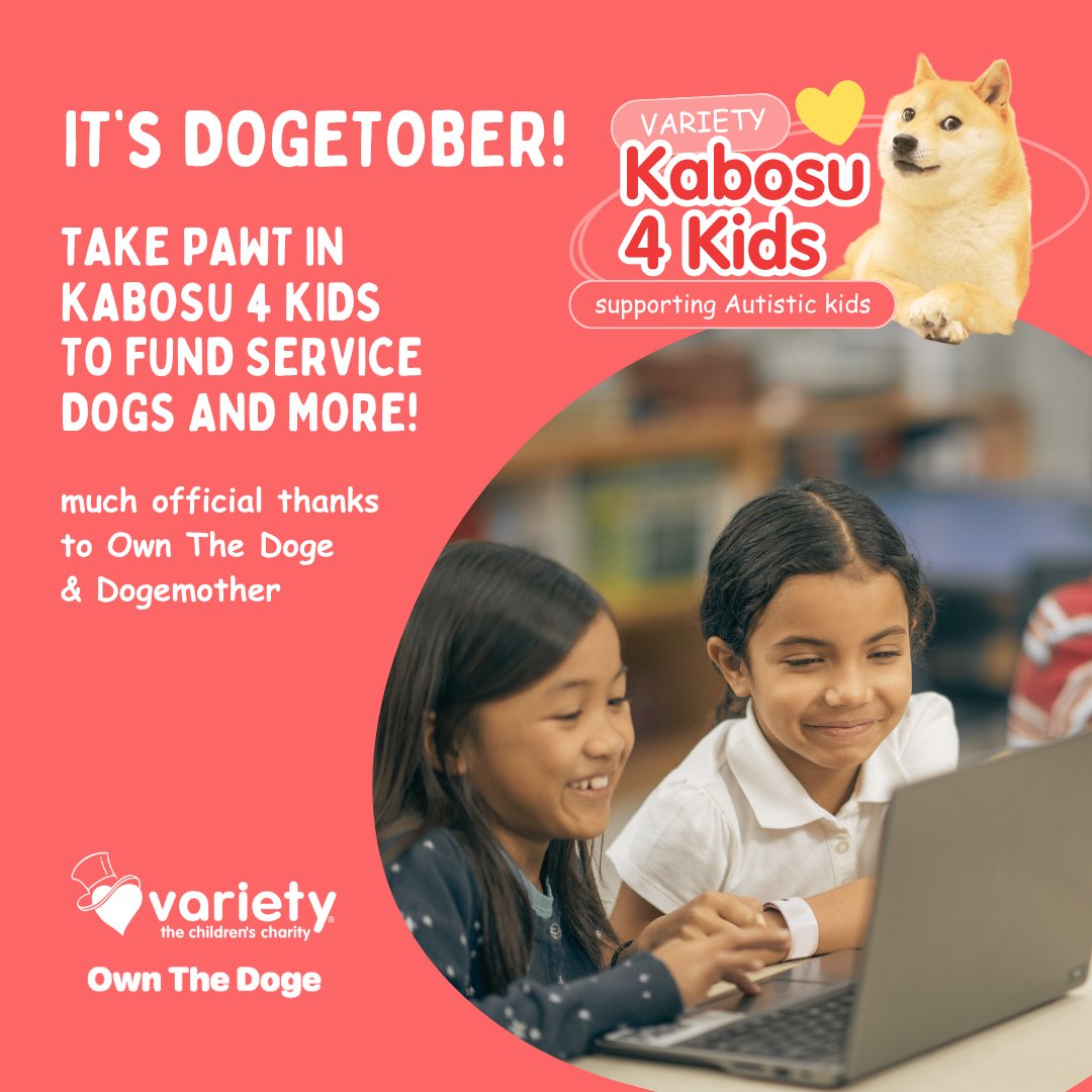 Do Only Good Everyday this October with Kabosu 4 Kids! Officially endorsed by <a href="/kabosumama/">かぼすママ</a> and our frens @OwnTheDoge ❤️ learn how you can get involved here kabosu4kids.com <a href="/TheGivingBlock/">The Giving Block</a> #cryptoforgood