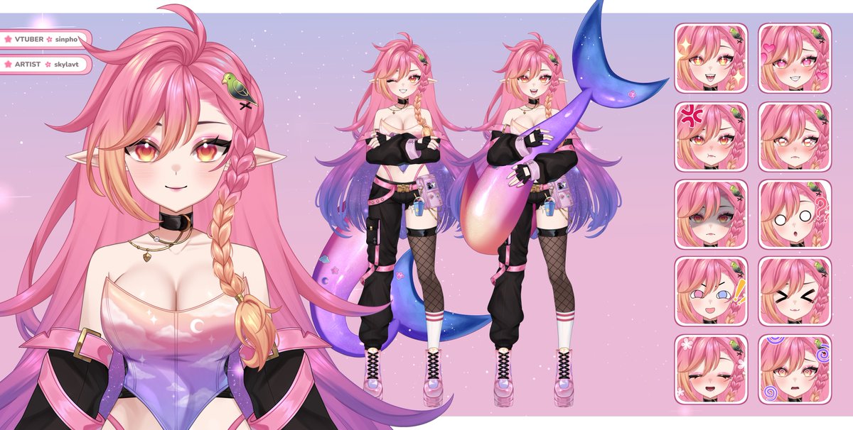 Sinpho🌅💜🦈 Pre-Debut VTuber tweet media