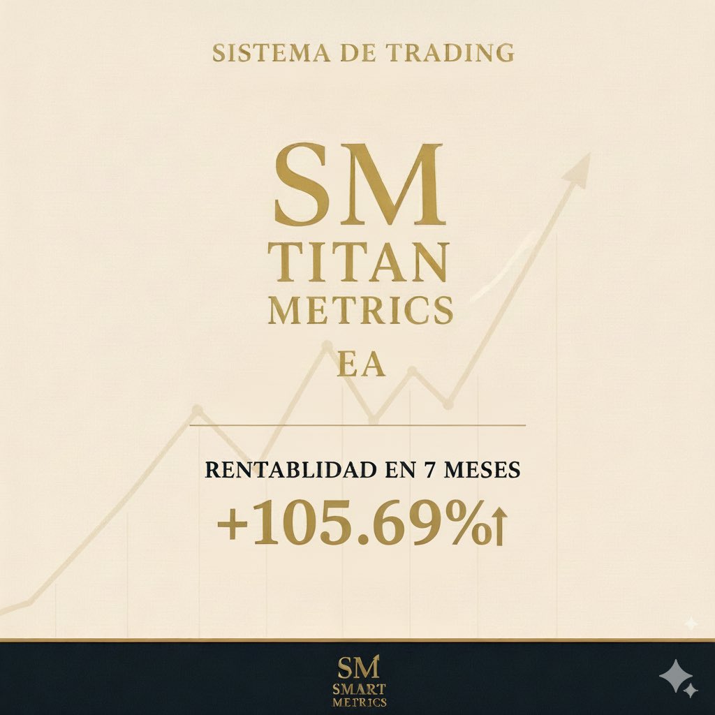 EASmartMetrics's tweet image. 📊 Crecimiento sostenido.

Cuenta 1, gestionada 100% en automático desde el 7 de marzo:
📈 +105,69% de rentabilidad real en menos de 7 meses
💶 Balance: 1.675,43 €

👉 Evolución en tiempo real: expertadvisordownload.com/senales-de-tra…

#tradingalgoritmico #sistemadetrading #rentabilidadreal
