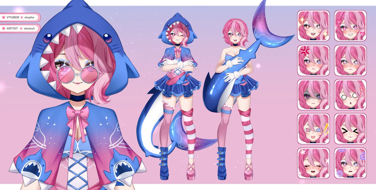 Sinpho🌅💜🦈 Pre-Debut VTuber tweet media