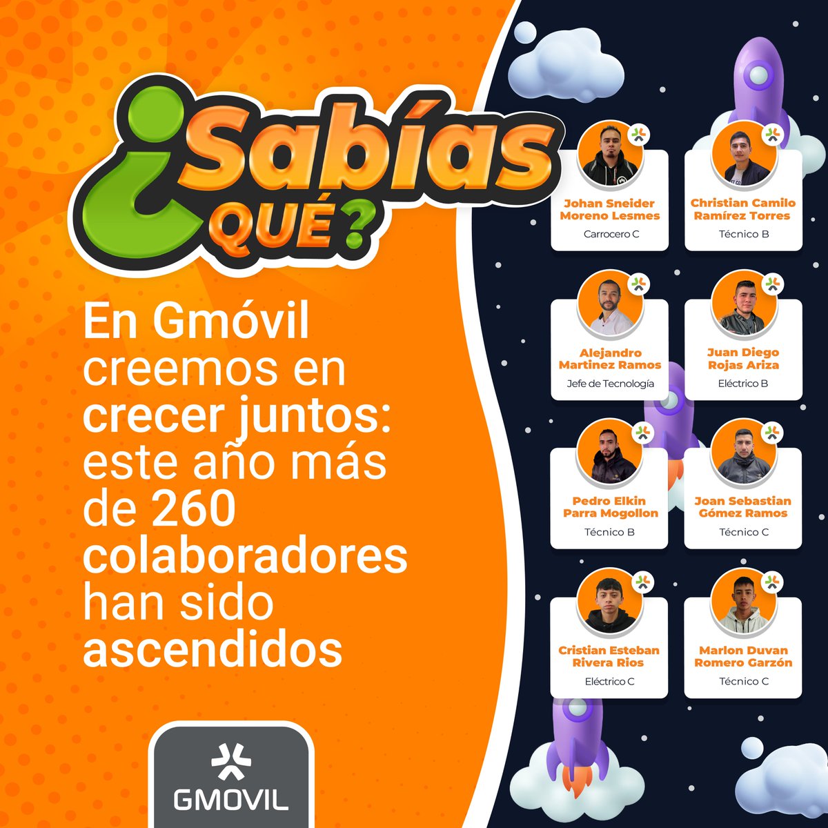 ✨ Cuando el esfuerzo se reconoce, el talento vuela más alto. En Gmóvil celebramos a quienes transforman su futuro con cada logro. 🚀