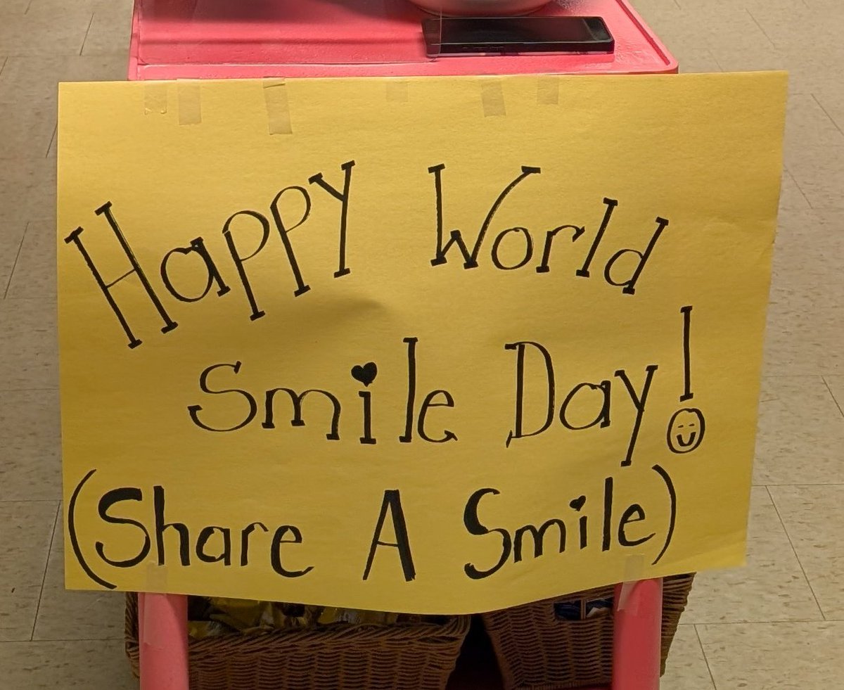 😊 Happy World Smile Day! 😊
Today we rolled out our snack cart to spread a little sunshine and a lot of smiles to our amazing staff.  A small treat to say thank you for all you do each and every day!
<a href="/St_DavidofWales/">St. David of Wales</a>