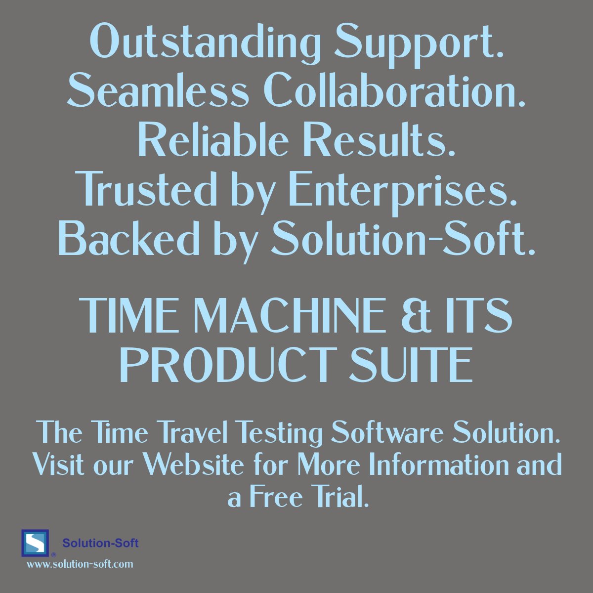 SolutionSoftTM's tweet image. &quot;Thanks to Solution-Soft for outstanding support at ATOs and for collaborating with BMC by providing Time Machine® licenses. This seamless teamwork ensured we could continue our Life Insurance app testing on time.&quot; Learn more: solution-soft.com/product-overvi…
#TimeMachineTestingTool
