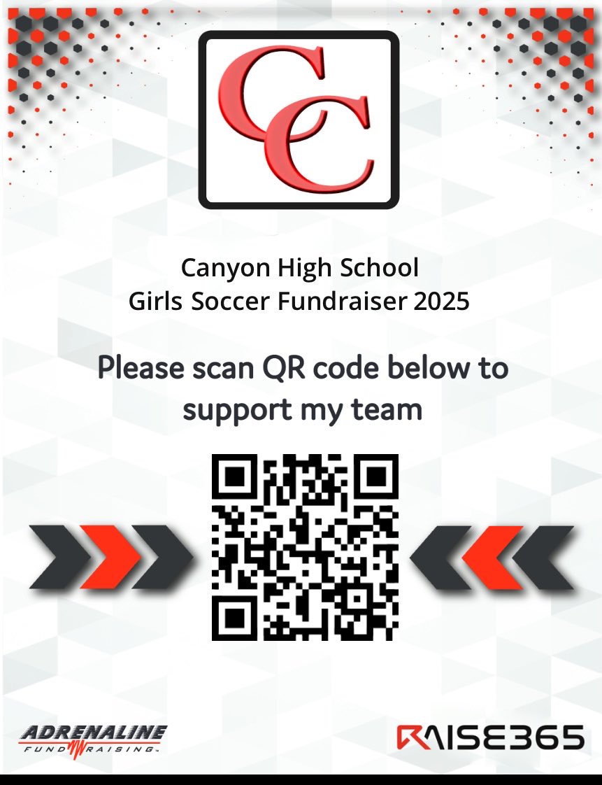CHSCougaretteFC's tweet image. 𝐎𝐧𝐥𝐲 𝟑 𝐃𝐚𝐲𝐬 𝐋𝐞𝐟𝐭

We have BIG plans this year! Please help support the Cougarette Soccer fundraiser by scanning below &amp;amp; helping make our dreams a reality. 

Thank you for your continued support.  
#CougarKingdom👑 | #CWC🐾