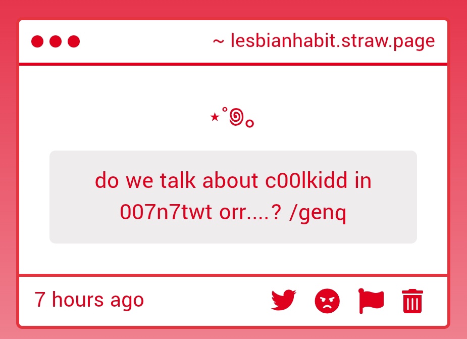 007n7slop's tweet image. i mean they are the same person you can, even tho i wanted to start to post on #c00lkiddtwt for ck