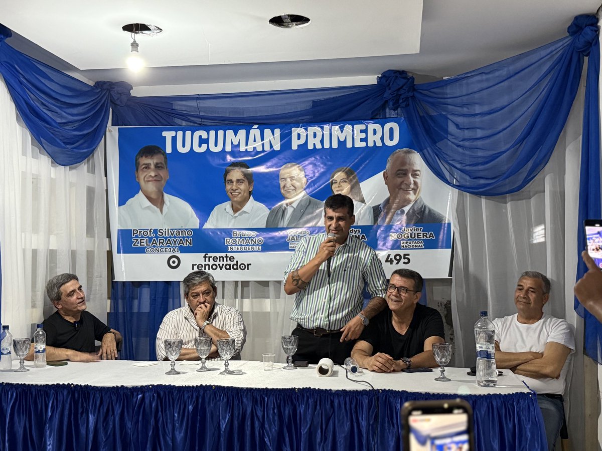 🎤Estás elecciones son clave para el futuro del país, por eso trabajamos para que #TucumánPrimero gane. 
También lo son para Alberdi, nuestro candidato a concejal por el <a href="/FrenteRenovador/">Frente Renovador</a>, Silvano Zelarayan, es una propuesta joven que viene a trabajar por los alberdianos.