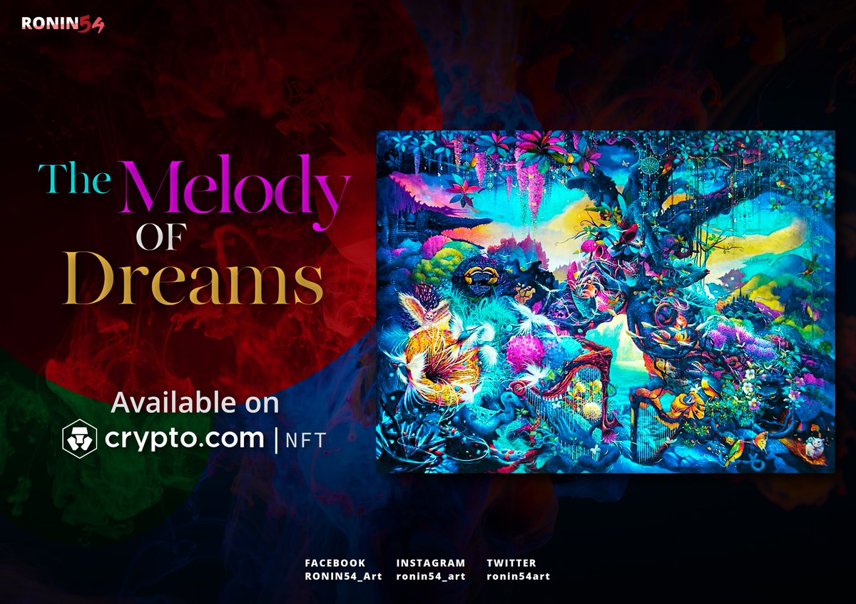 ronin54art's tweet image. "The Melody of Dreams" at Cryptocom NFT
1 Edition
$50 
crypto.com/nft/profile?as… 
#nfts #nft #nftart #nftartist #nftcollector #digitalart #nftcommunity #art #nftdrop #nftcollectibles #artist #CRO📷 #cryptocomnft #drawing #painting #ronin54