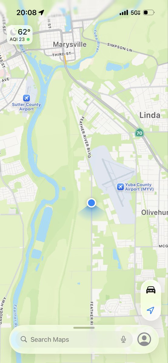 October 3, 2025, at approximately 2100 hours, Feather River Blvd, south of SR-70, roadway back open.