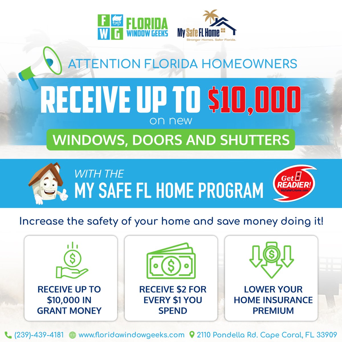 fl_windowgeeks's tweet image. Prepare your home for hurricanes, storms, and break-ins with AHT Hurricane Screens—a durable and stylish solution that offers unmatched protection without blocking your view.

📞 239-439-4181
🌐 floridawindowgeeks.com/aht/

#HurricaneProtection #AHTScreens #FloridaWindowGeeks