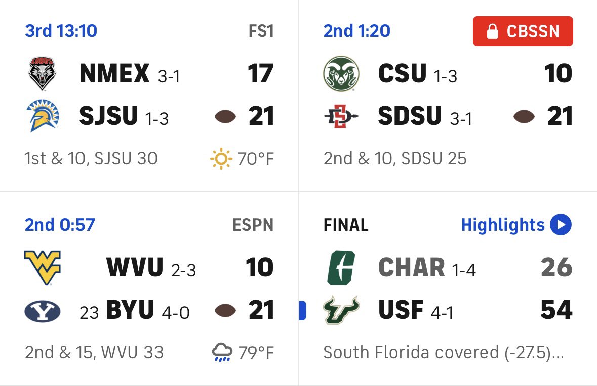 CfbSelect's tweet image. It has just passed midnight on the east coast and THREE College Football games are still on.
Do you love or hate this? 👇 🤔