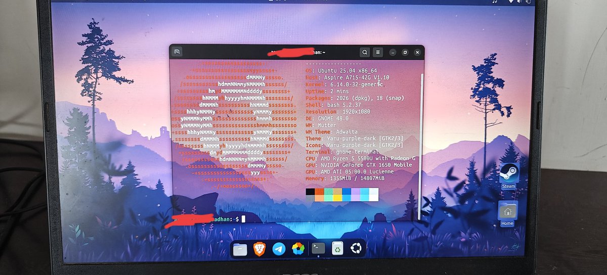 aswatthamanash's tweet image. Windows? Deleted. Linux? Installed. Freedom achieved.  #LinuxSwitch
