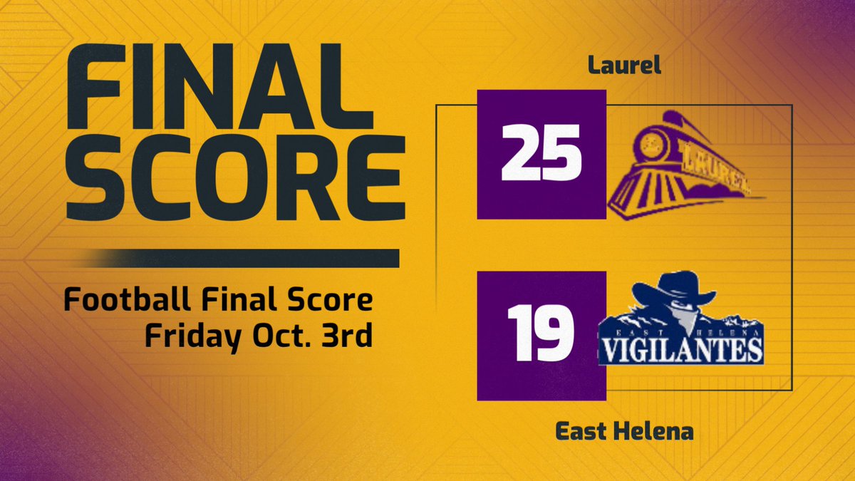 Locomotives vs East Helena football final score Friday Oct. 3rd. #lpsactivities #mtscores