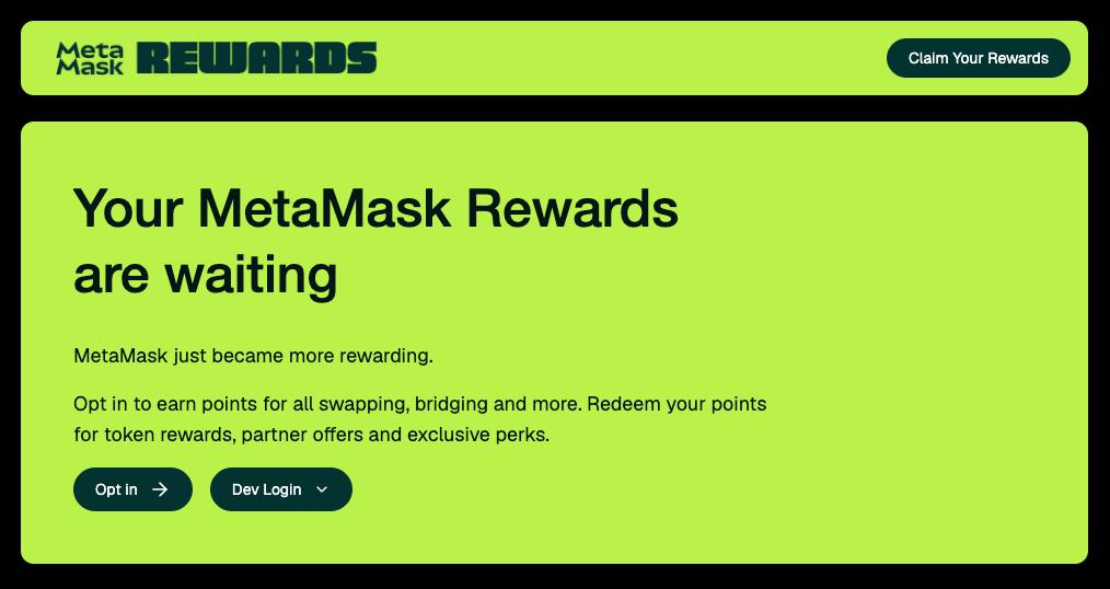 Crypto_SunnyS's tweet photo. 📢 @MetaMask Rewards Coming Soon! 🚀

✨ The rewards page is live but not active yet

🔗 Link - https://t.co/CEN6ECkWb5

➡️ You’ll soon earn points for swaps and bridges redeemable for rewards and perks.

Looks like $MASK might be closer than we think 👀

💵 Note: MetaMask fees are still high.
