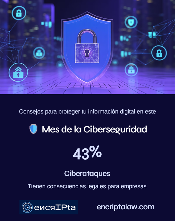 EncriptaLaw's tweet image. 🛡️ Arranca el Mes de la Ciberseguridad
43% de los ciberataques tiene consecuencias LEGALES para las empresas.
En octubre: datos legales y técnicos para proteger tu información digital.
¿Tu empresa está preparada legal y técnicamente?
#MesDeLaCiberseguridad #Ciberseguridad