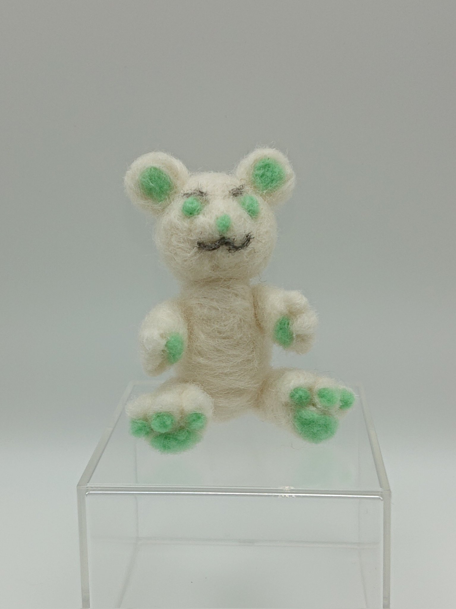 展示のみ☆もふわベア 羊毛フェルト テディベア b33eb27237100d5812c2a068ab57ad