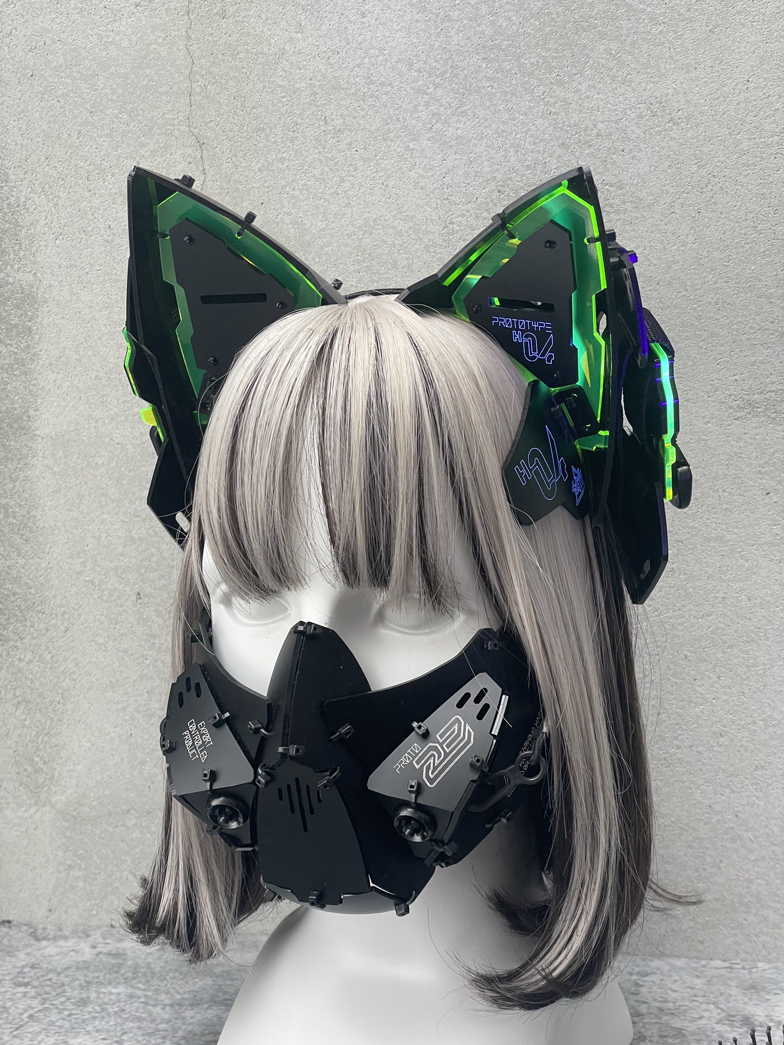 中央町戦術工芸　大型立体ネコミミユニット H-04 あごひもなし　美品 中央町戦術工芸 大型立体ネコミミユニット H-04 あごひもなし 美品