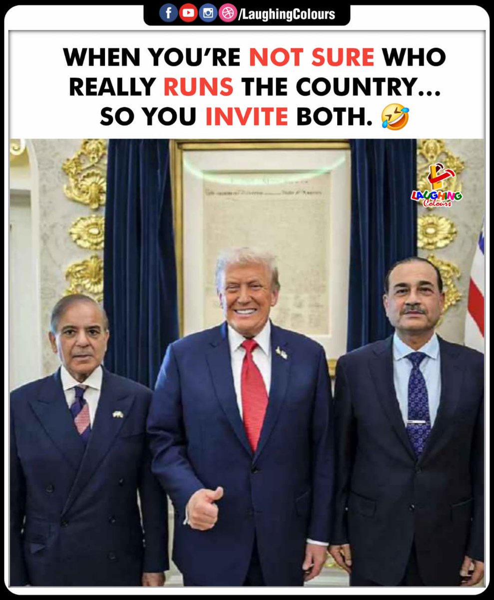 LaughingColours's tweet image. Who runs the country 🤔😂

#PoliticsMeme #FunnyPosts #GlobalPolitics #Humour #TrendingMeme #LaughingColours