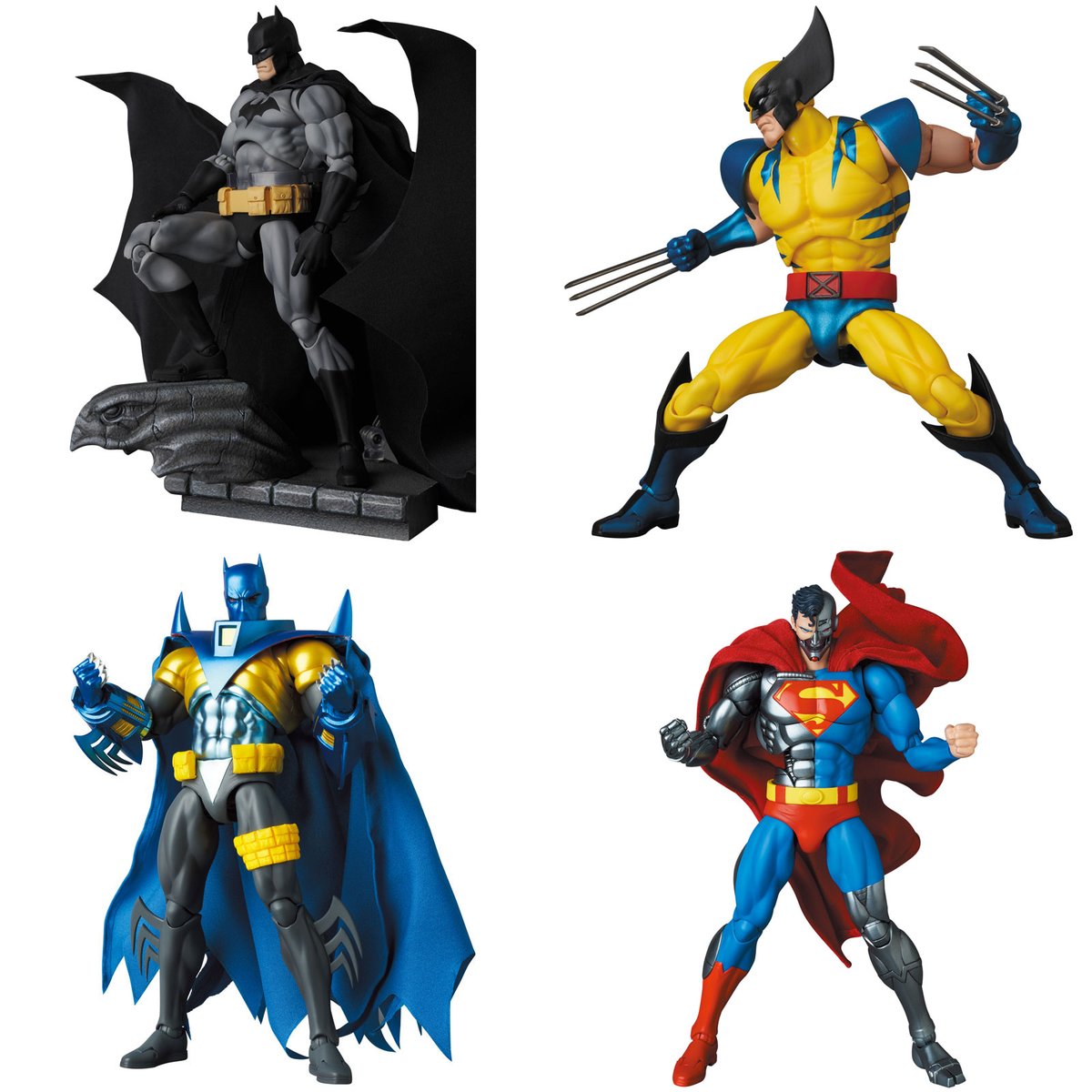marvel アメコミ　バッドマン　フィギュアまとめ売り マフェックス「ナイトフォール バットマン」「ウルヴァリン (COMIC Ver