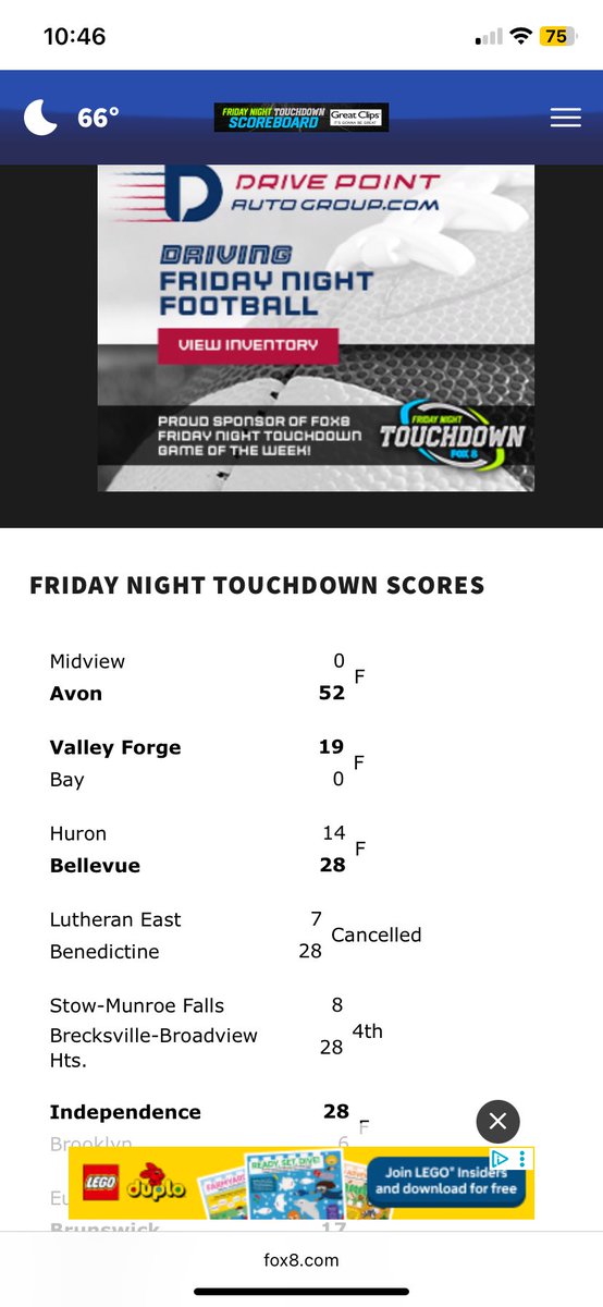 Valley Forge Patriots Football tweet media