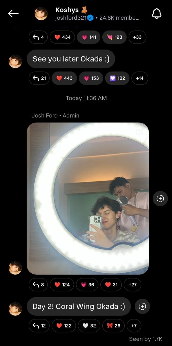𝐁𝐨𝐨𝐤𝐞𝐝 𝐚𝐧𝐝 𝐛𝐮𝐬𝐲 🤩

Don't forget to engage on his broadcast channel Koshys 🩵

🔗: instagram.com/channel/AbbfGr…

#JoshFord #JFExtraOrdinary #JoshFordEmpireOfficial <a href="/joshford321/">Josh Ford</a>