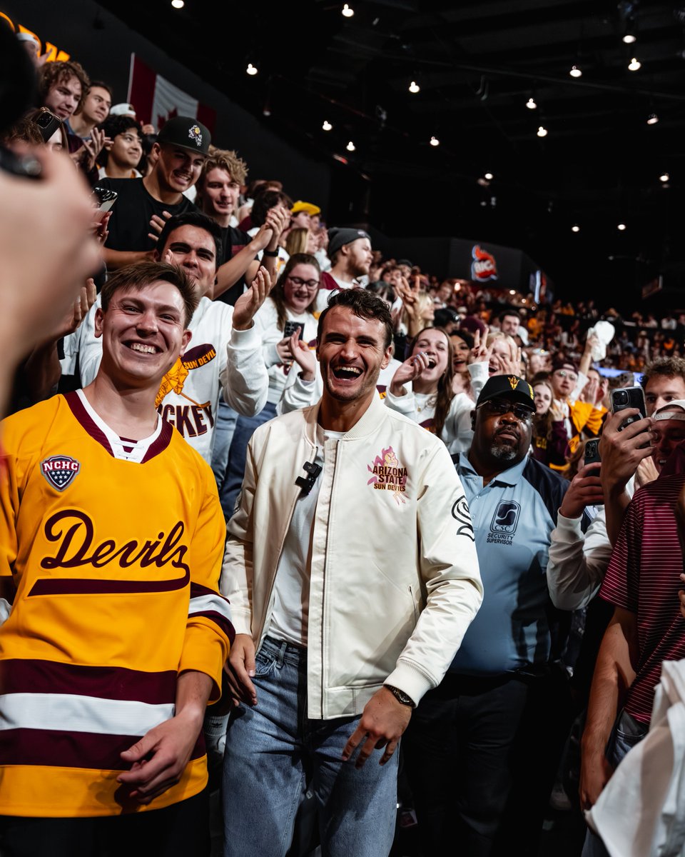 SunDevilHockey's tweet image. .@JDac35 is THRIVING 🤪