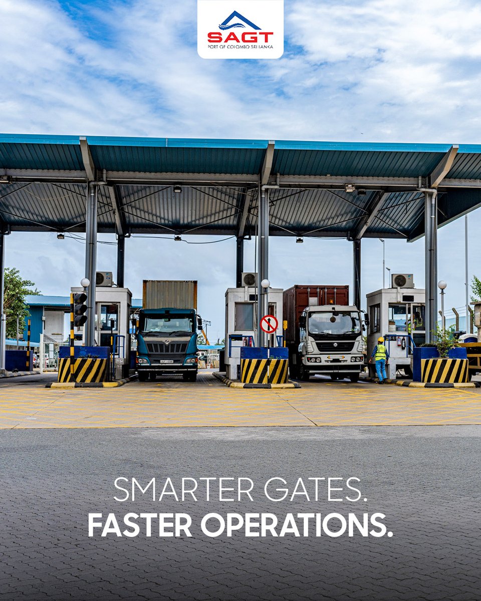 SAGT  is gearing up for the automation of our gate operations and the partial automation of our quay side through Optical Character Recognition (OCR) technology to improve the precision, reliability, speed and safety of our operations!

#PortofColombo #SAGT #POC #PortSafety