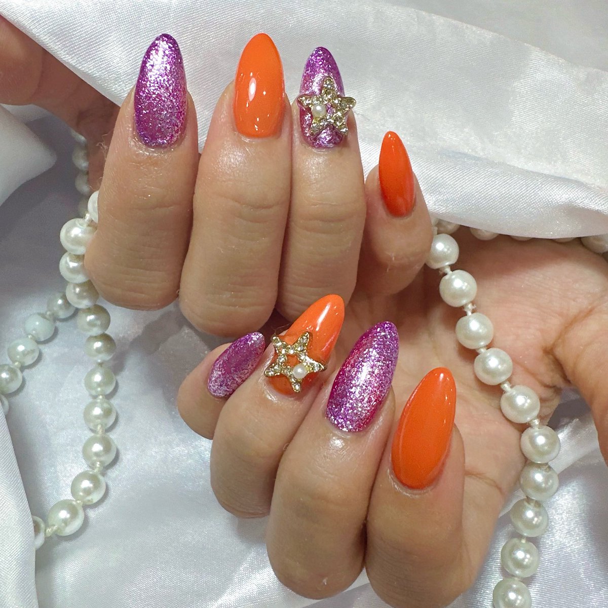 10月のネイル💜🧡