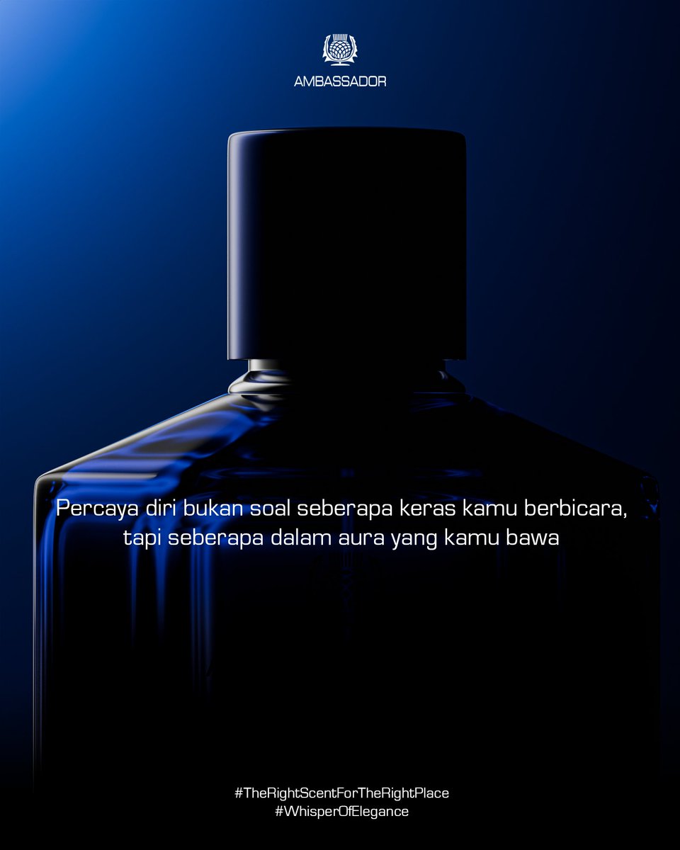 ambassadorid_'s tweet photo. Percaya diri nggak selalu tentang suara yang keras. Kadang, cukup dari aura yang kamu bawa.
Tips: pilih aroma yang selaras sama suasana kamu hari itu , tenang, segar, atau elegan biar energi kamu terasa seimbang ✨

#ambassadorparfume #weekendvibes https://t.co/lCHCrl2H22