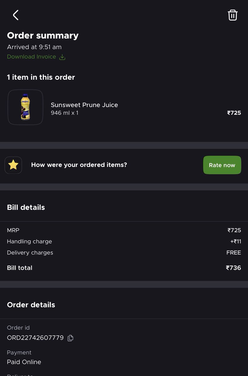 ankushbhagra's tweet image. Ordered prune juice today from  @letsblinkit  and got  expired, open and fungus infected product. 

Pictures attached  and this is what I got and open seal, expired , fungus infested product. 
@fssaiindia 
#letsnotblinkit #expiredprod #healthhazard #foodpharmer