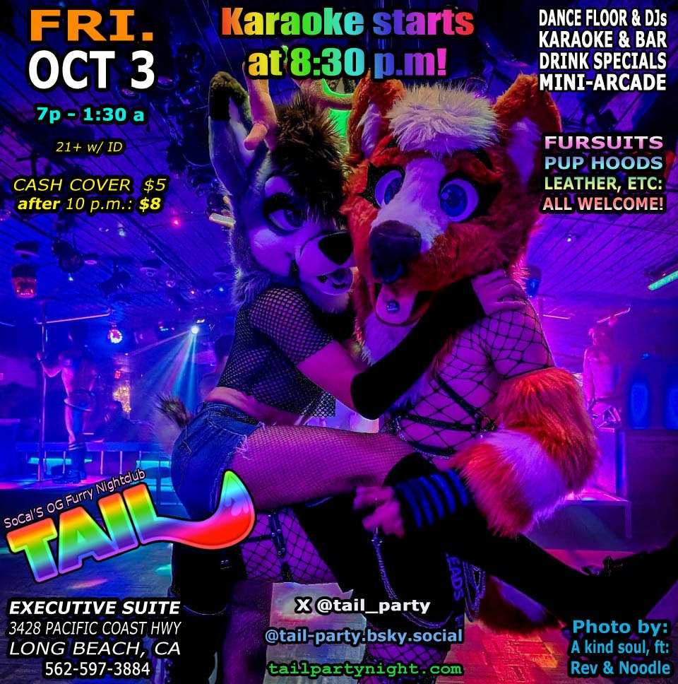 Tail is tonight! #FursuitFriday