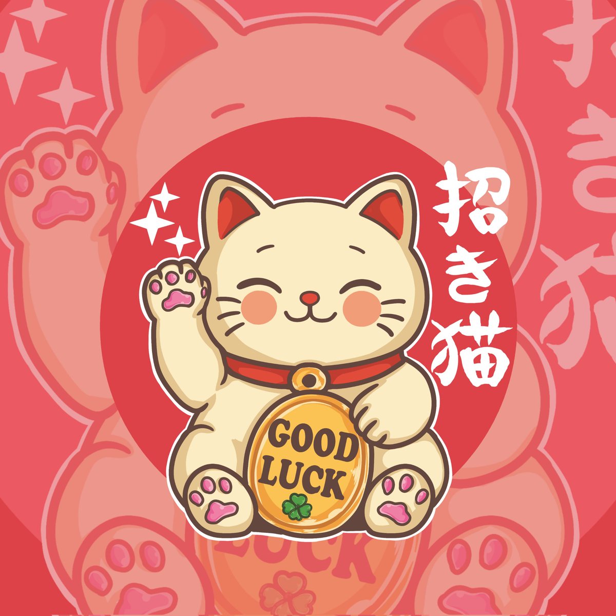 aityouss_art's tweet photo. Bring a little luck into your life! 🐱✨ This adorable Japanese Good Luck Cat is now on T-shirts, mugs &amp; more. Perfect for cat lovers &amp; charm collectors! 🍀
Shop here :[https://t.co/Smzzl8ZZ7q]

#ManekiNeko #LuckyCat #GoodLuckCat #Teepublic #POD #CatLovers #JapaneseArt #Cute https://t.co/kNSl4sU4U2