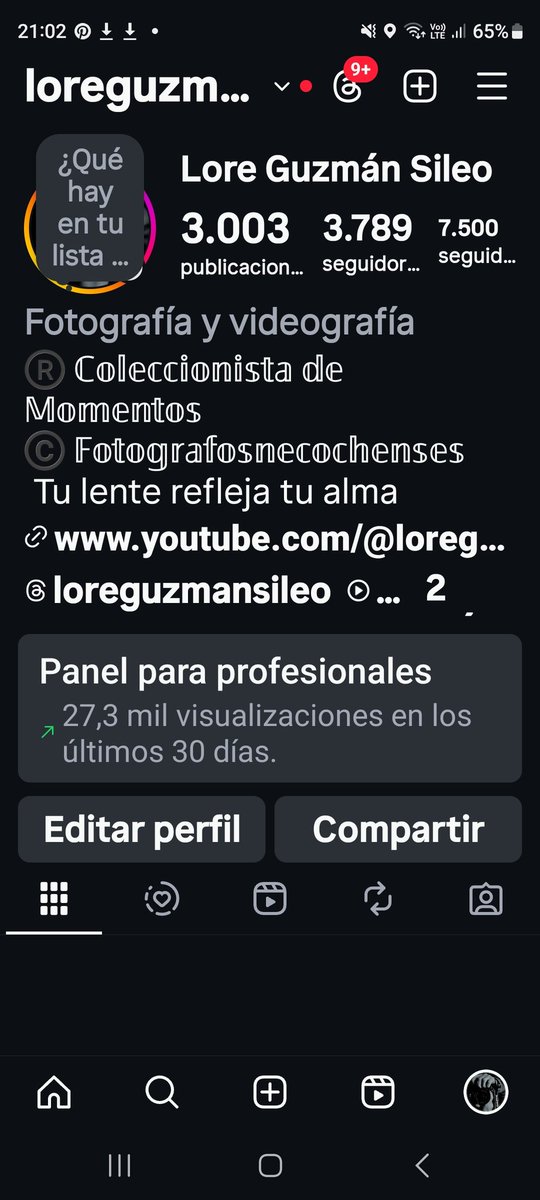 Hola alguien sabe que pasa con #instagram que han desaparecido las imágenes y solo se ven los #Reels 
𝕄í 𝕚𝕟𝕤𝕥𝕒𝕘𝕣𝕒𝕞 𝕠𝕗𝕚𝕔𝕚𝕒𝕝 ✅
instagram.com/loreguzmansile…