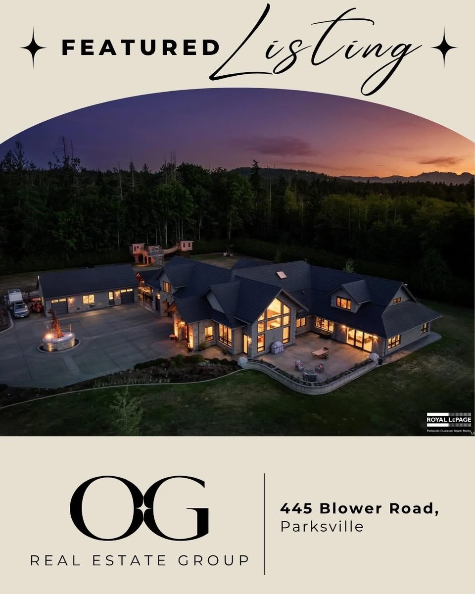 ChrisBarronRE's tweet photo. 445 Blower Road, Parksville. Listed at $3,950,000. One-of-a-Kind Executive Estate in the Heart of Parksville! A truly exceptional estate nestled on nearly 5 pristine acres in central Parksville.

https://t.co/cFLnp1f1l2 https://t.co/oFCrMrXU8w