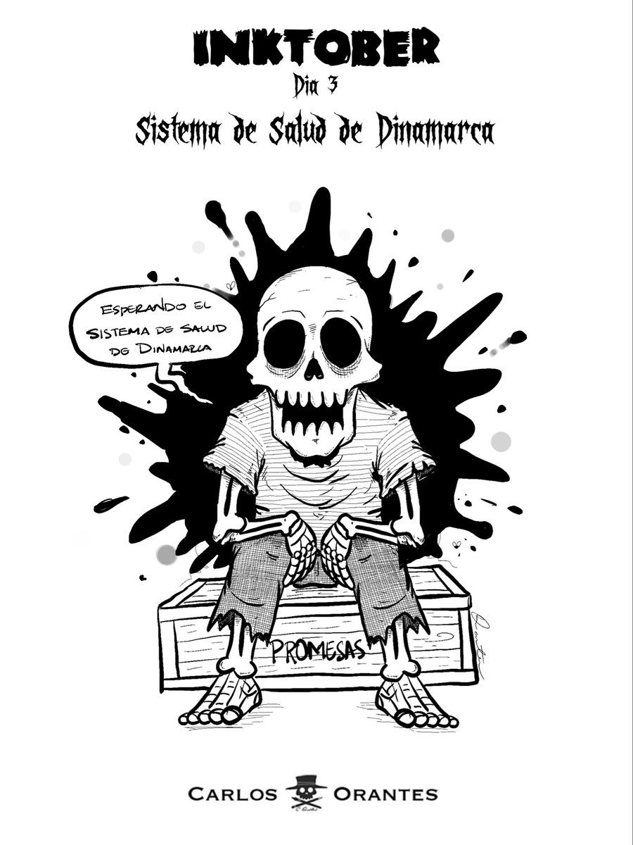 INKTOBER 
Día 3 

El Sistema de Salud de Dinamarca 

#Inktober #viral #México