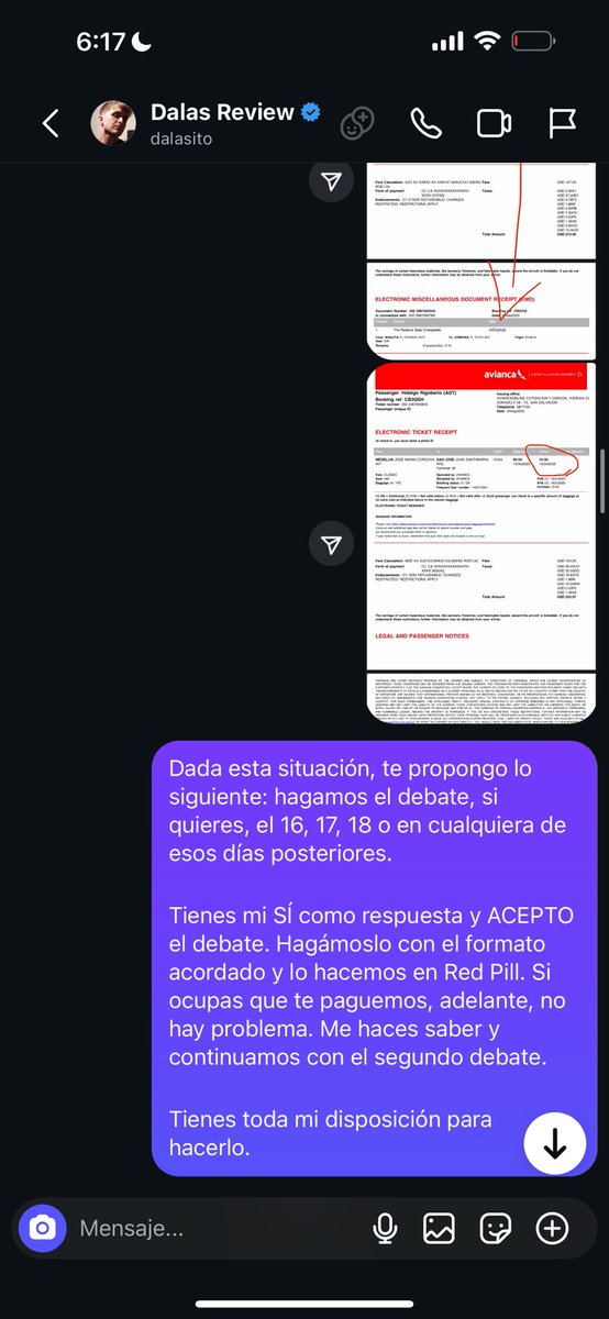 Rigoberto_Aris's tweet image. ¡DALAS ME PIDE REVANCHA!📌

✅ACEPTO.

- 16, 17 o 18 en el canal de Red Pill. Dalas, Puedes retransmitir si así lo deseas. 

-Formato formal de debate. 

Comparto la conversación porque ví que ya está mostrando a como quiere en su directo.

✅COMPARTAN ESTE POST Y QUE NO SE…