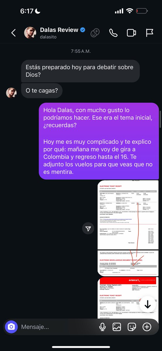 Rigoberto_Aris's tweet image. ¡DALAS ME PIDE REVANCHA!📌

✅ACEPTO.

- 16, 17 o 18 en el canal de Red Pill. Dalas, Puedes retransmitir si así lo deseas. 

-Formato formal de debate. 

Comparto la conversación porque ví que ya está mostrando a como quiere en su directo.

✅COMPARTAN ESTE POST Y QUE NO SE…