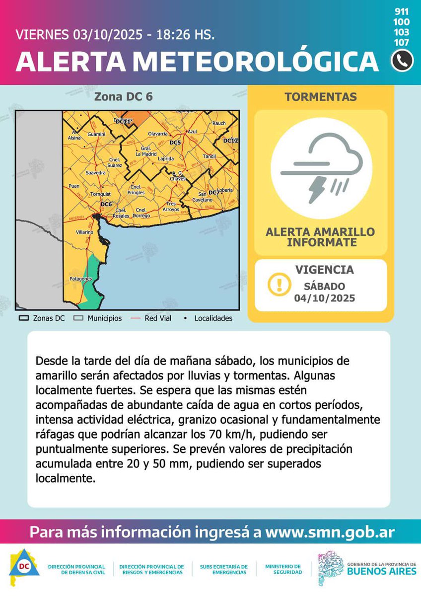 Panorama meteorológico - Bahía Blanca

Sábado 4: 

Sin fenómenos relevantes durante la madrugada. 

Durante la mañana y durante la tarde se esperan lluvias y tormentas de intensidad mayormente débil a localmente moderada, con acumulados de lluvia de hasta 15 mm. 

Tras el paso de