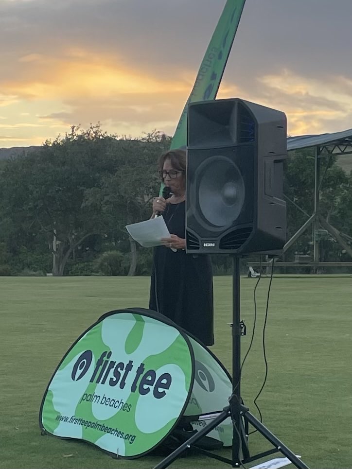 This evening we paid tribute to Craig Watson. He was driving force behind the rebirth of the facility which became home to The First Tee of The Palm Beaches. Craig also engaged the local turf professionals to being a part of the opportunity to promote golf and the area youth