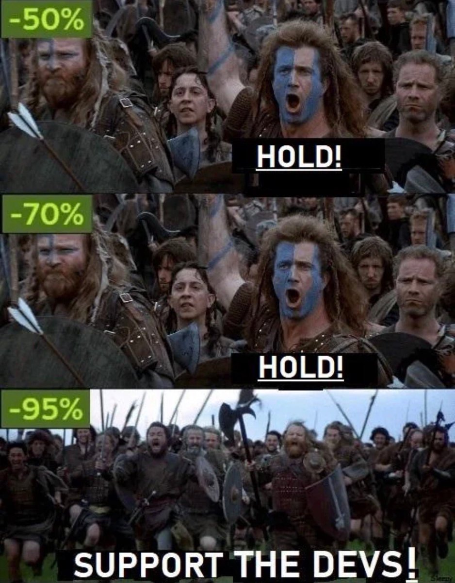 georgebsocial's tweet image. Steam sales. Devs be like “time to get paid.” Gamers be like… 
#gamedev