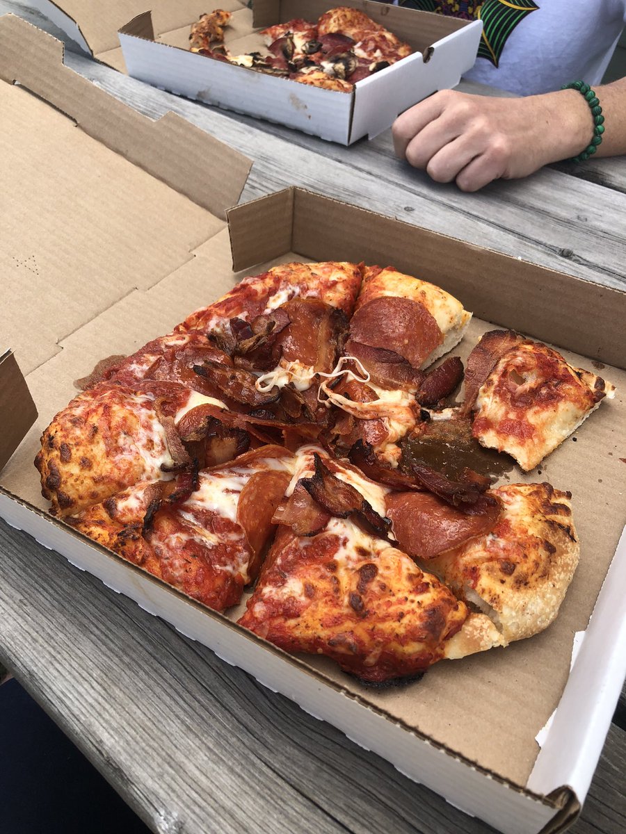 nihonbryan's tweet image. I had this “Montana (Livingston) Pizza” on my recent visit to your lovely neck of the woods, @walterkirn. ALL meat! Got it at Matt’s Butcher and Deli near the Econo-Lodge. I’m NOT a pizza chauvinist like Matt—it was great!