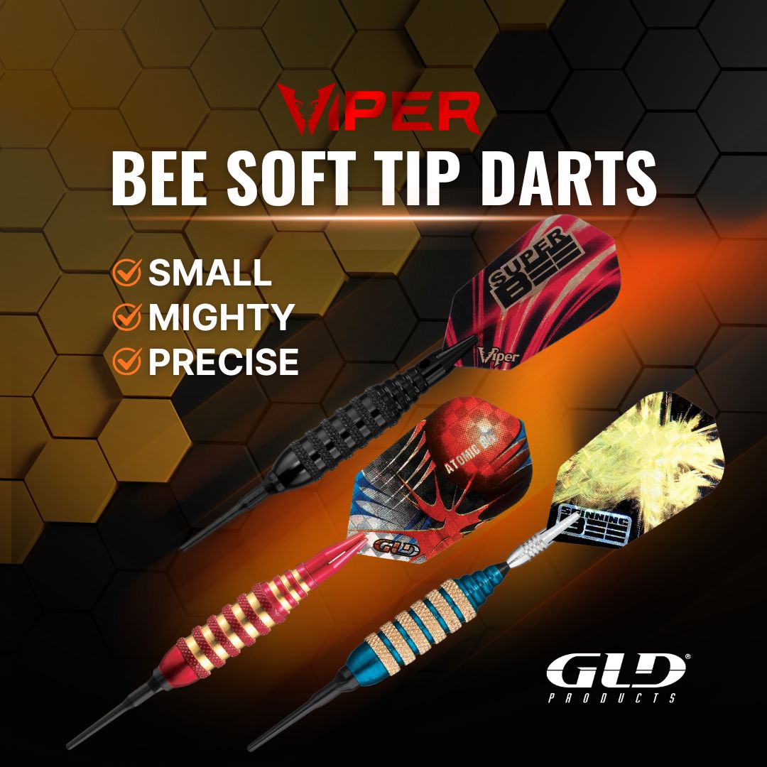 GLD_Products's tweet image. Small darts with a big sting. 🐝🎯

Viper Bee Soft Tip Darts are small, sharp, and built to bite! They give you tight control, a steady grip, and sleek finishes that show off your style.

Shop your set: gldproducts.com/collections/vi…

#ViperDarts #GLDProducts  #ViperBees #SoftTipDarts