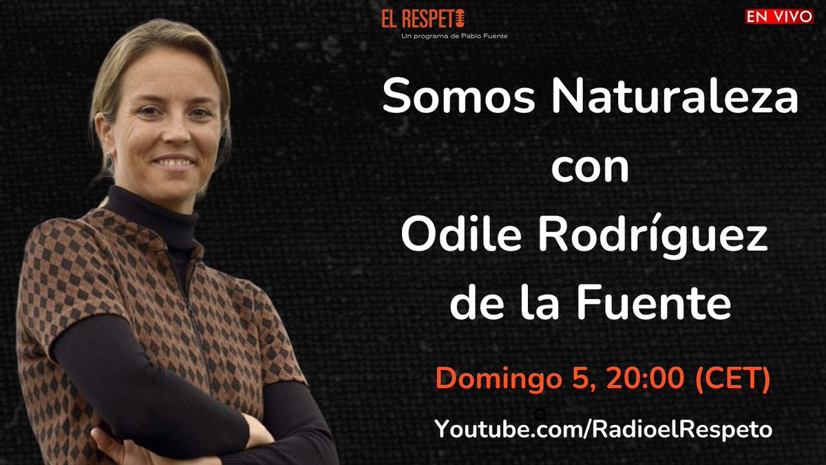 ¿Y si no fuéramos “dueños” de la Tierra, sino parte de ella?
🌍 Mañana charlaremos en directo con Odile Rodríguez de la Fuente <a href="/odilerf/">Odile Rgz de la Fte</a>. No se lo pierdan.
youtube.com/live/ZFtYkUozd…