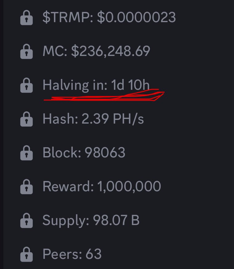 Trump Coin will undergo a halving in 1 day 🔥 $TRMP