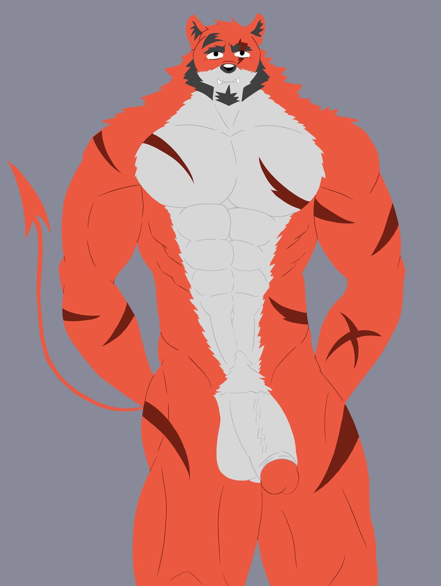 Nuevo dibujito de Milo para esta temporada 🔥🔥🔥🔥

#furrymuscle #furryoc #Halloween #halloweenart