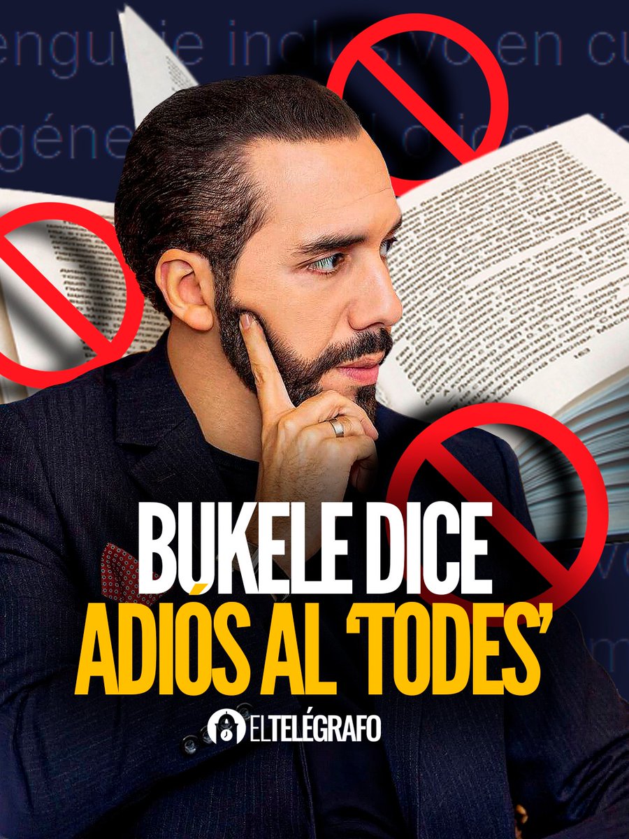el_telegrafo's tweet photo. #ATENCIÓN | Nayib Bukele prohibió el uso del "lenguaje inclusivo" en todas las escuelas públicas de El Salvador. #LéaloEnET: https://t.co/ODK6O8IiRe https://t.co/ZgoMRN0Lnu