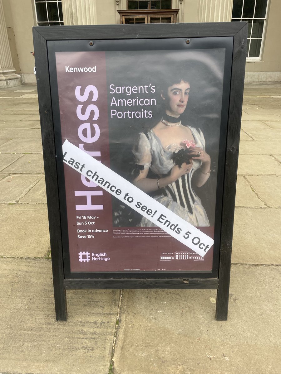 Very disappointingly, Storm Amy strong winds mean #kenwoodhouse is closed Saturday. Very sad for the last Saturday of ‘Heiress: Sargent’s American Portraits’, &amp; the disappointed people who would have come to <a href="/EHKenwood/">Kenwood House</a>. It’s been a record week for visitors. Please come on Sunday!