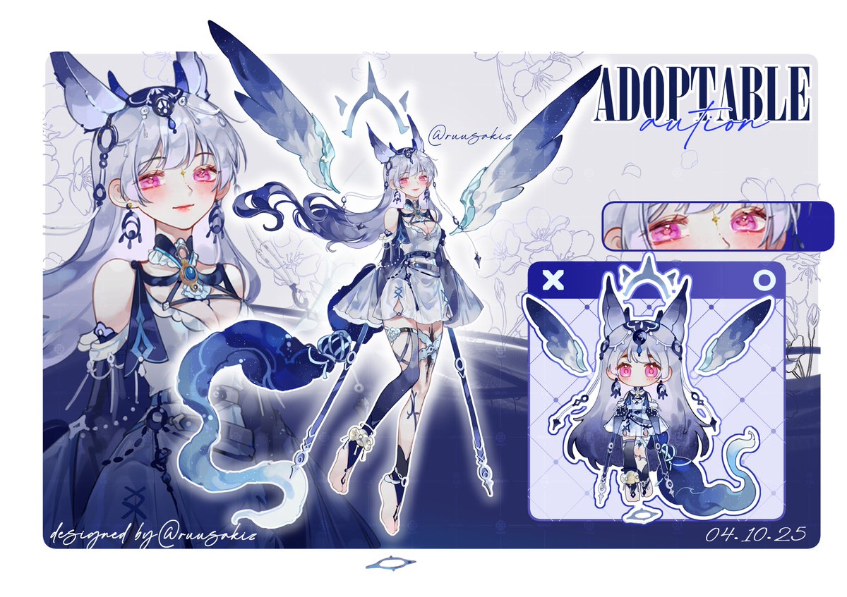 Ruusakiz's tweet photo. [OPEN] Adoptable aution

#Adopt
 #art #Commission https://t.co/pFZSkGeiRX