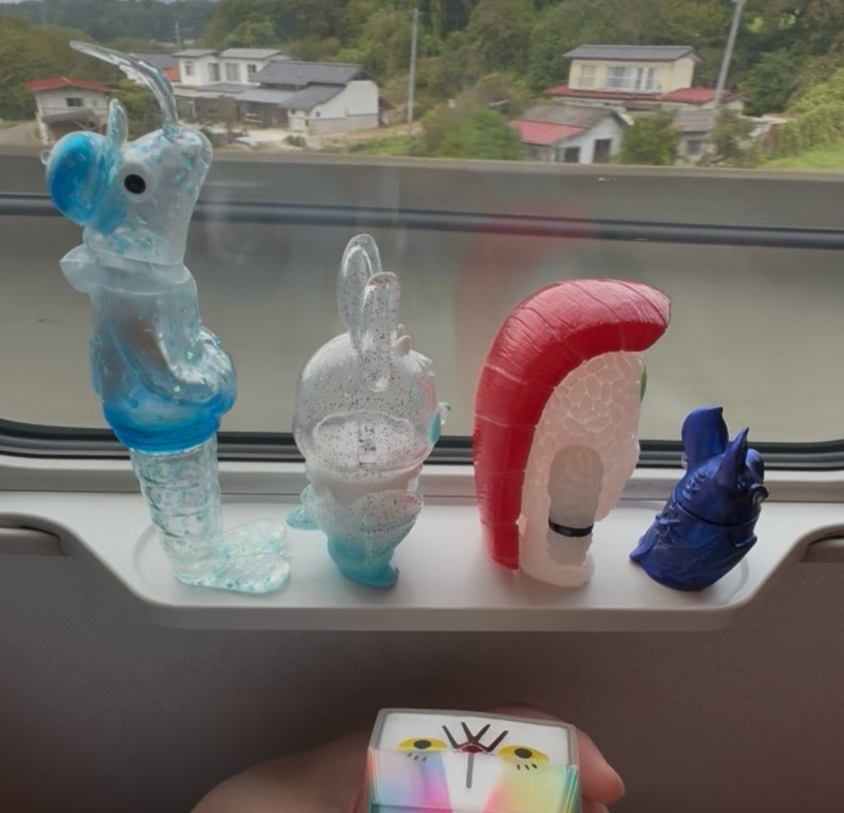 otithukewatashi's tweet photo. 良き出会いが有りますように。
お留守番してる子たちも応援しててー。
#みちのくソフビ祭り
#ガチャアイビー
#寿司レスラー
#パタパタン
#エンビー
#BUCAT https://t.co/k4oUkisWQ0